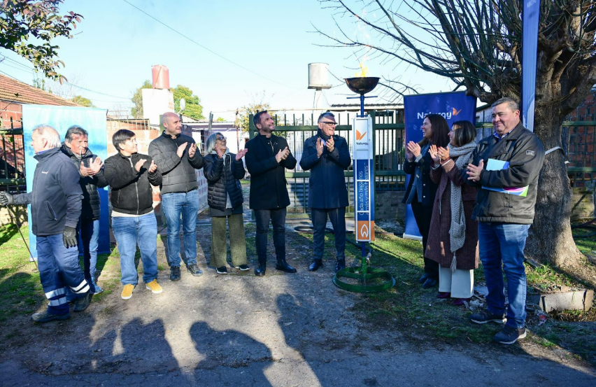 Con fondos municipales, Sujarchuk habilitó una red de gas que Nación había&nbsp;abandonado